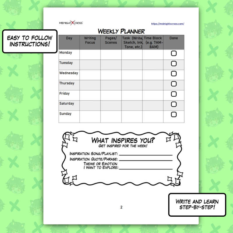 Manga Weekly Writing Schedule PREVIEW03